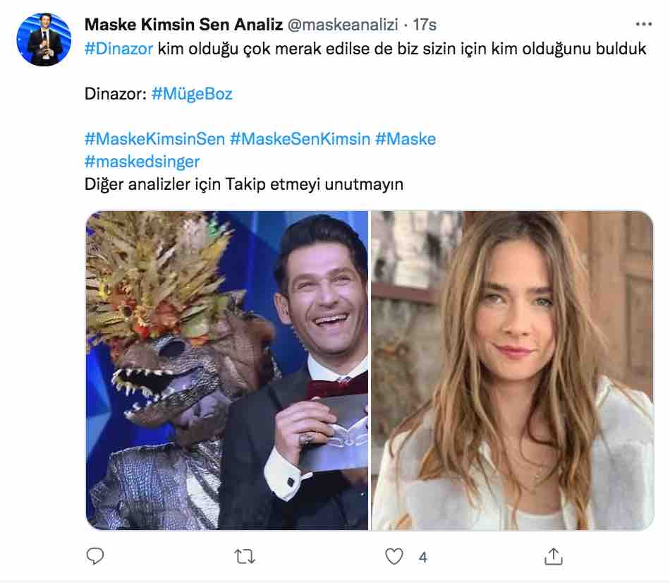 maske kimsin sen dinozor muge boz mu